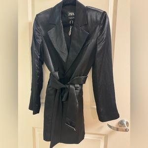 Zara silk black blazer